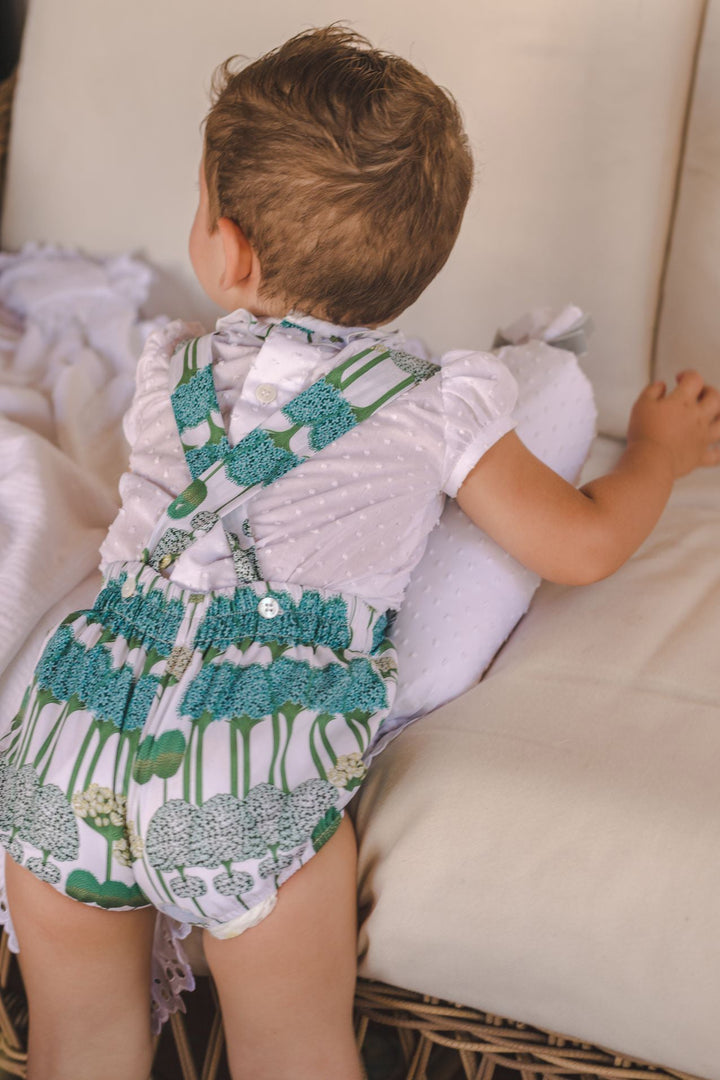 José Varón "Romy" Green Floral Top & Jam Pants - Millie and John