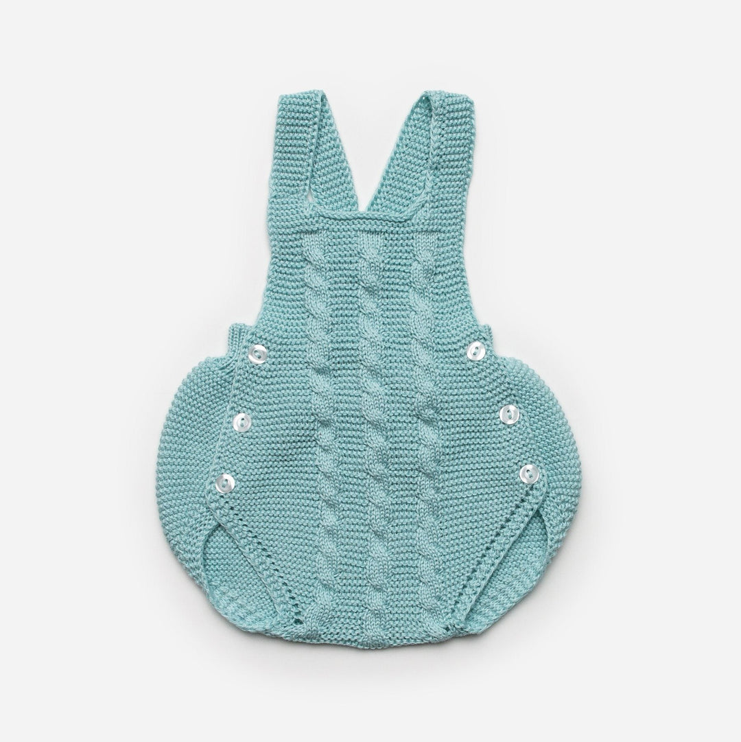 Juliana Cable Knit Dungaree Romper - Millie and John
