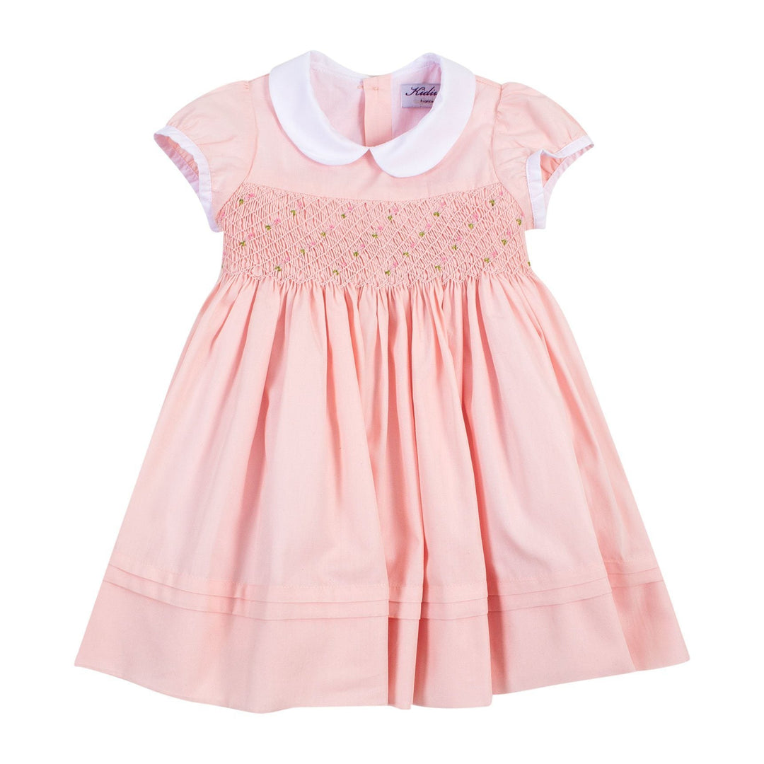 Kidiwi "Angie" Pale Pink Smocked Dress - Millie and John