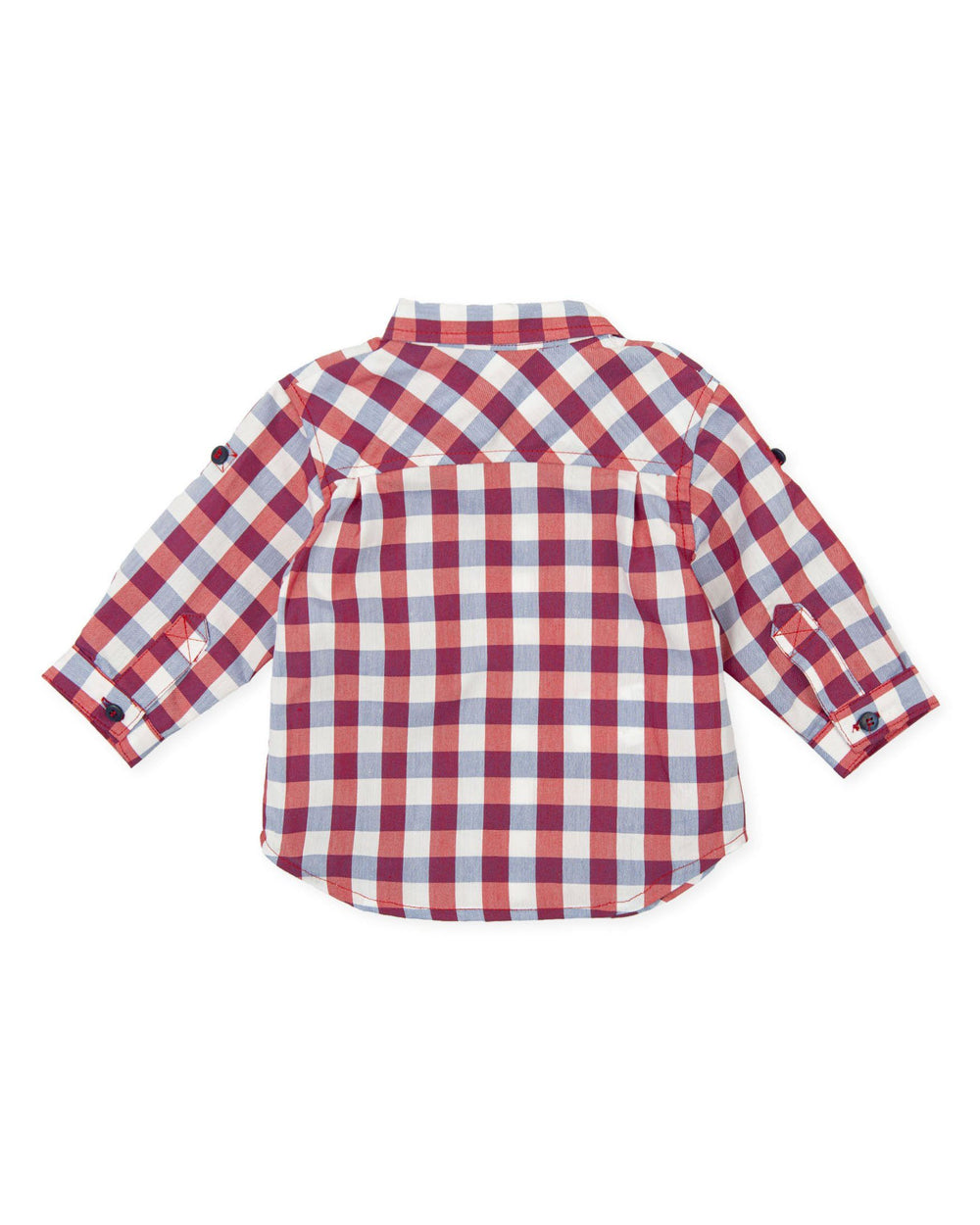 Tutto Piccolo "Laiken" Red & Navy Check Shirt & Shorts | Millie and John