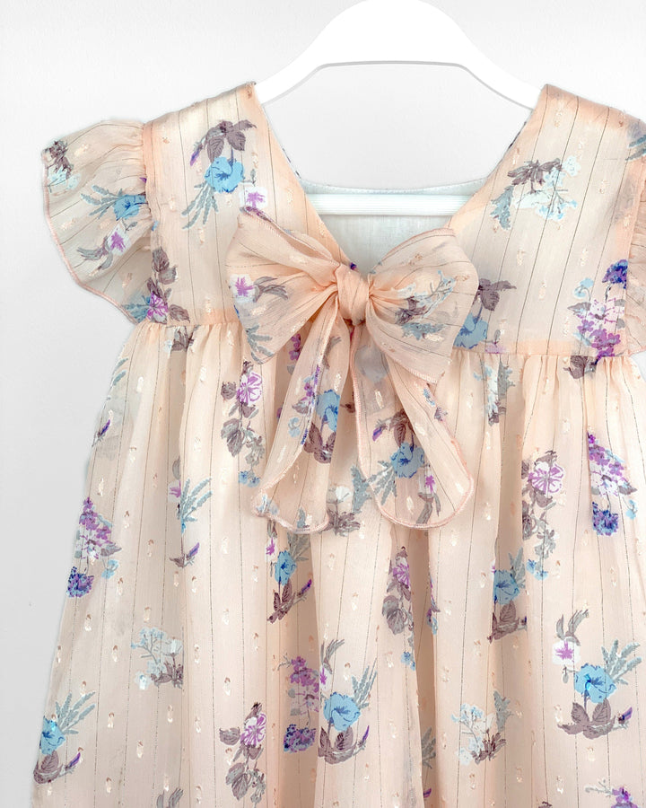 Granlei "Layla" Peach Floral Dress | Millie and John