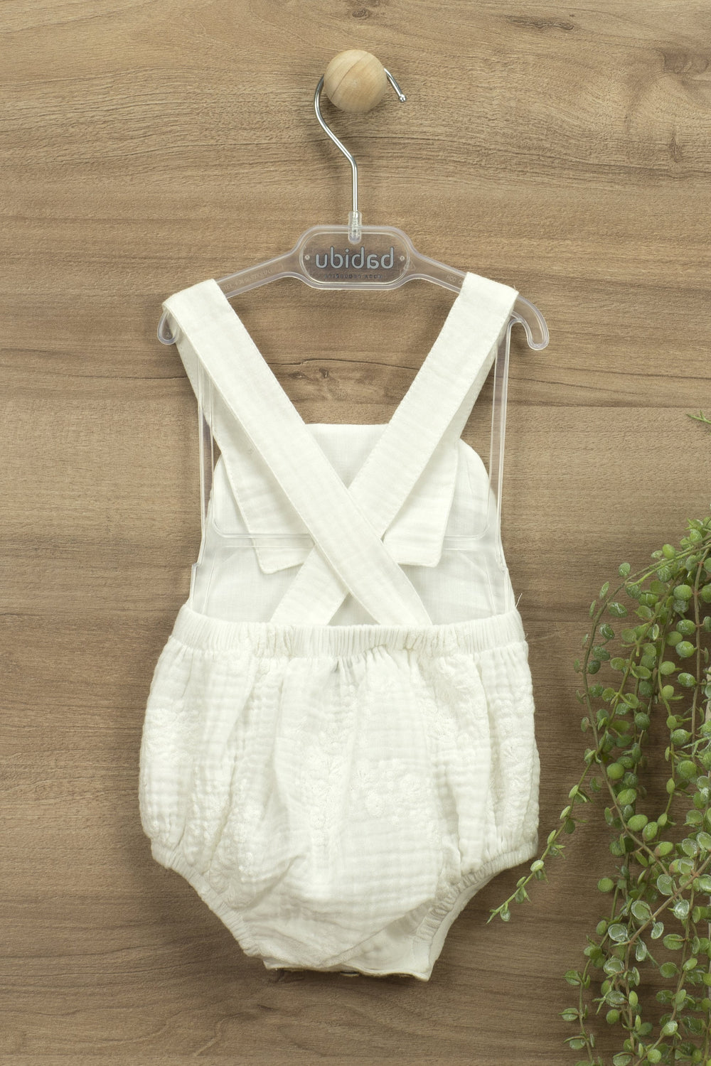Babidu "Lilith" Lace Cheesecloth Dungaree Romper | Millie and John