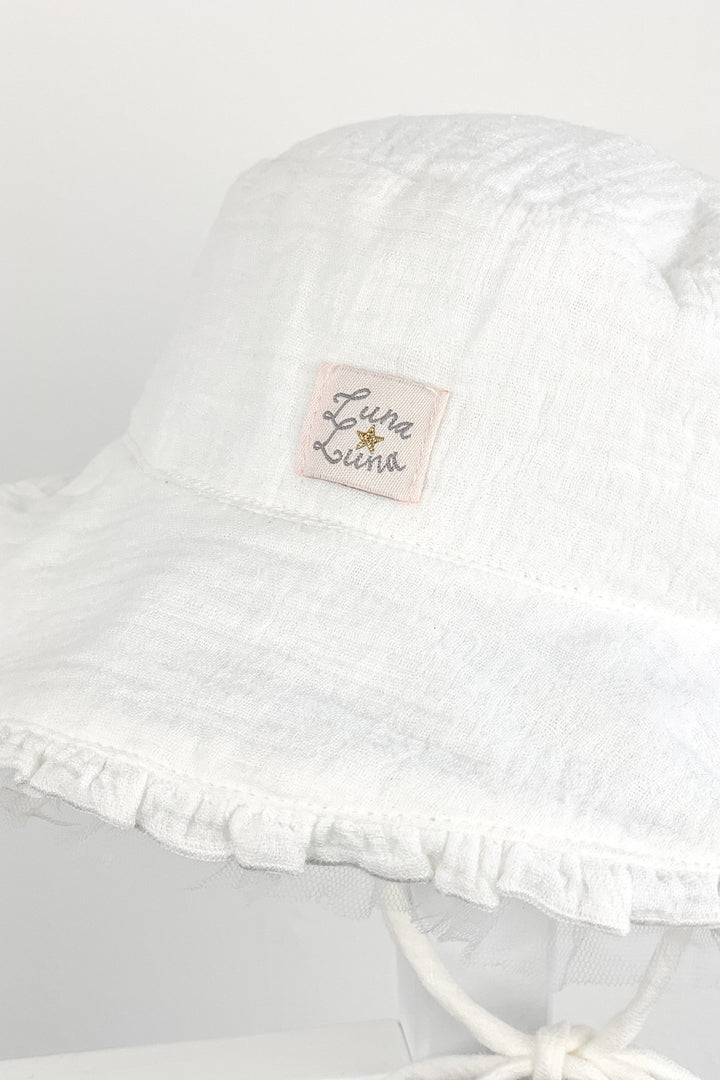 Luna Luna "Cleo" Cheesecloth Tulle Sun Hat - Millie and John