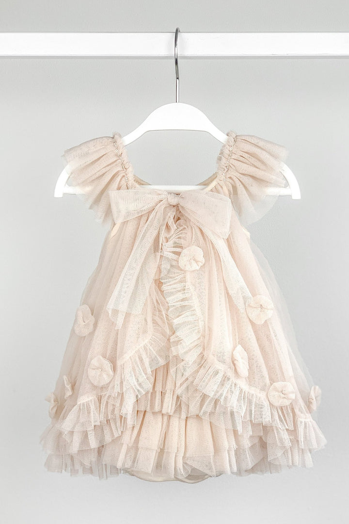 Luna Luna "Coco" Stone Draped Back Tulle Romper - Millie and John