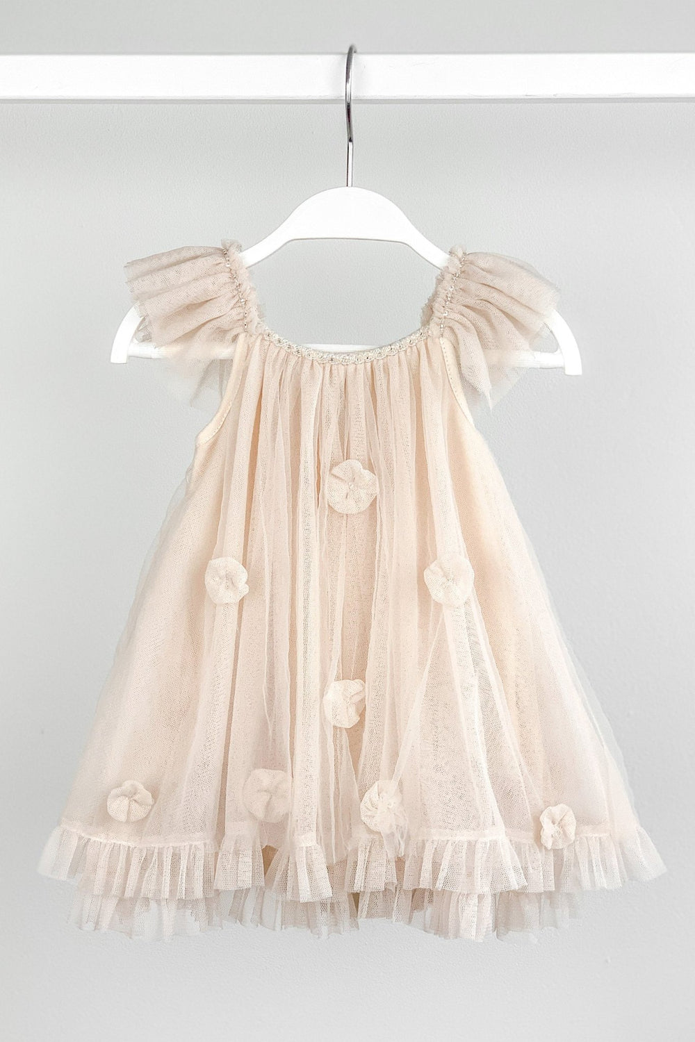 Luna Luna "Coco" Stone Draped Back Tulle Romper - Millie and John