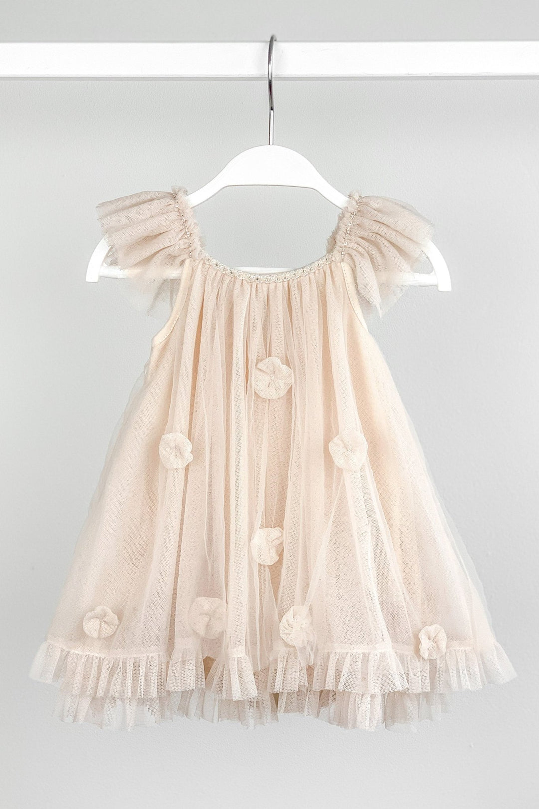 Luna Luna "Coco" Stone Draped Back Tulle Romper - Millie and John