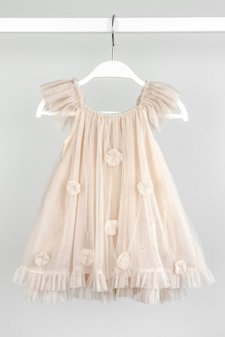 Luna Luna "Coco" Stone Draped Back Tulle Romper - Millie and John