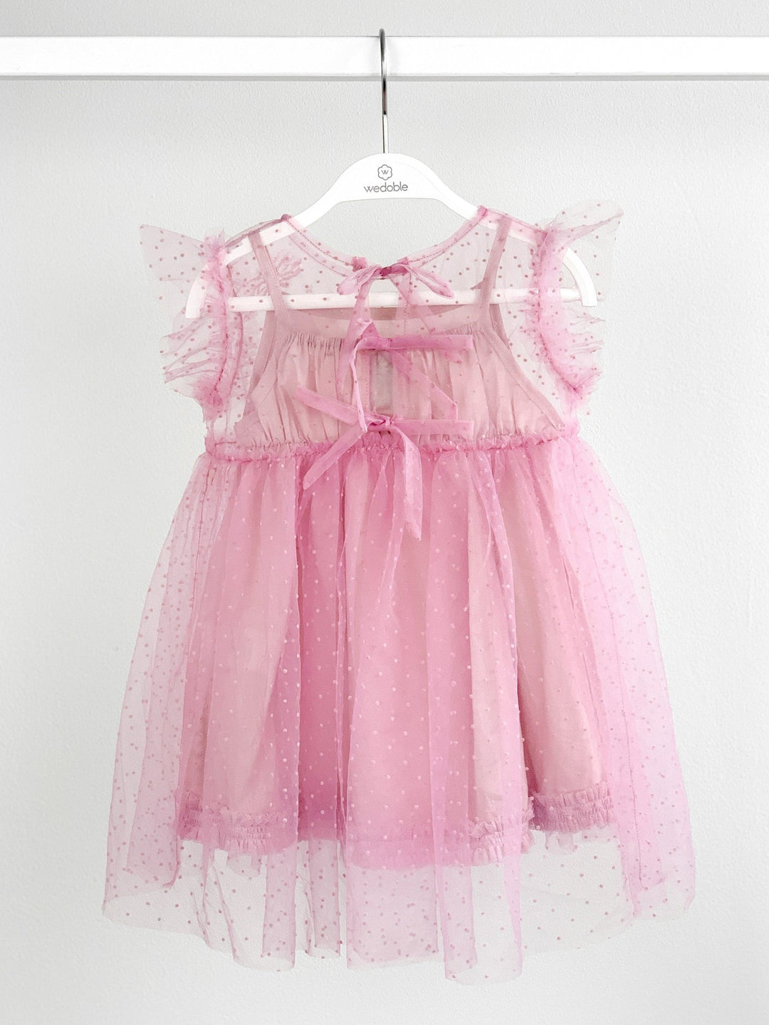 Luna Luna "Dixie" Raspberry Plumeti Dot Dress - Millie and John