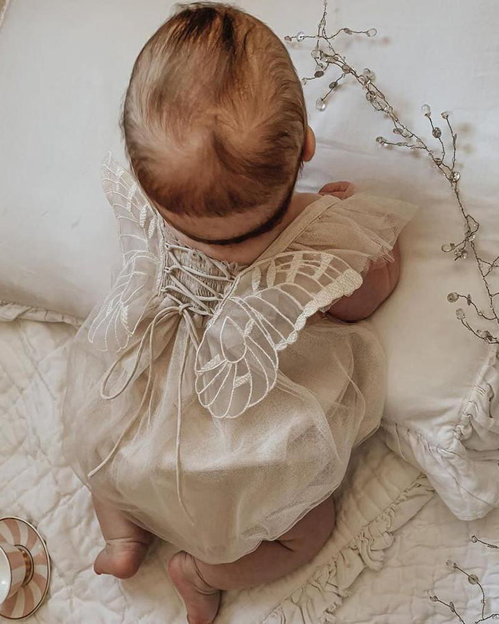 Luna Luna "Edie" Stone Fairy Wing Romper - Millie and John