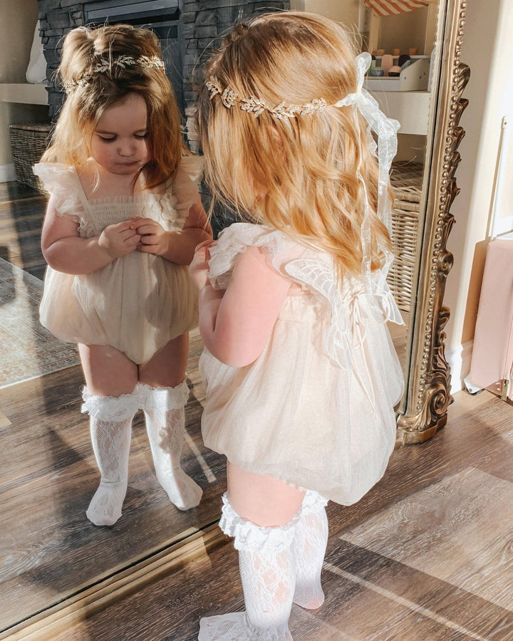 Luna Luna "Edie" Stone Fairy Wing Romper - Millie and John