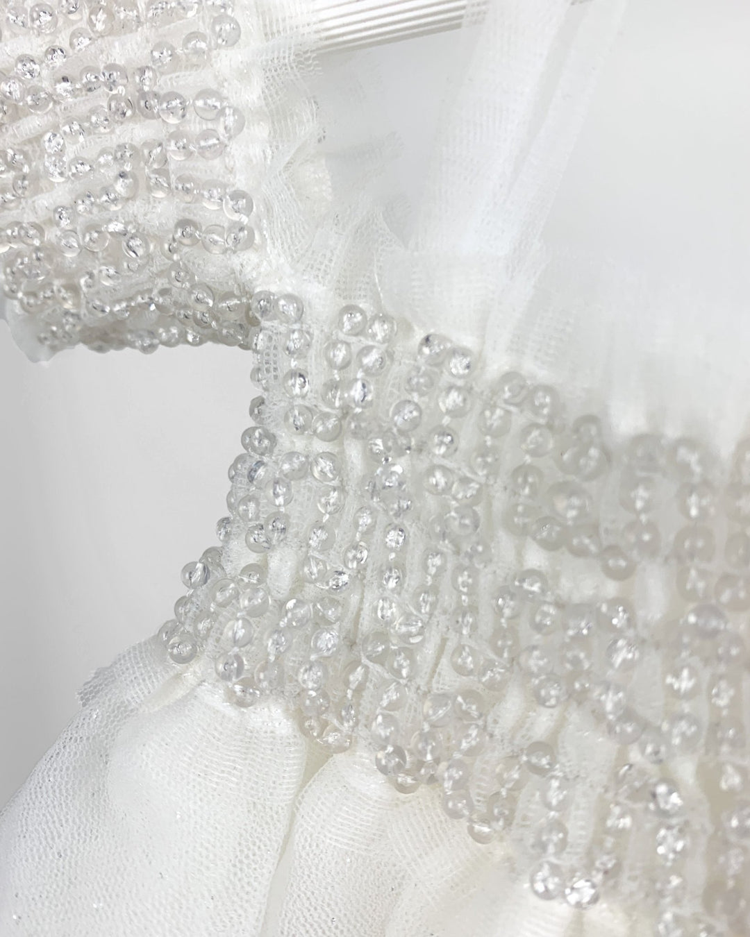 Luna Luna "Elise" White Beaded Sparkle Tulle Dress - Millie and John