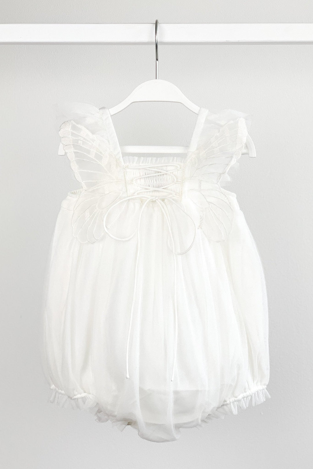 Luna Luna "Evelina" White Fairy Wing Romper - Millie and John