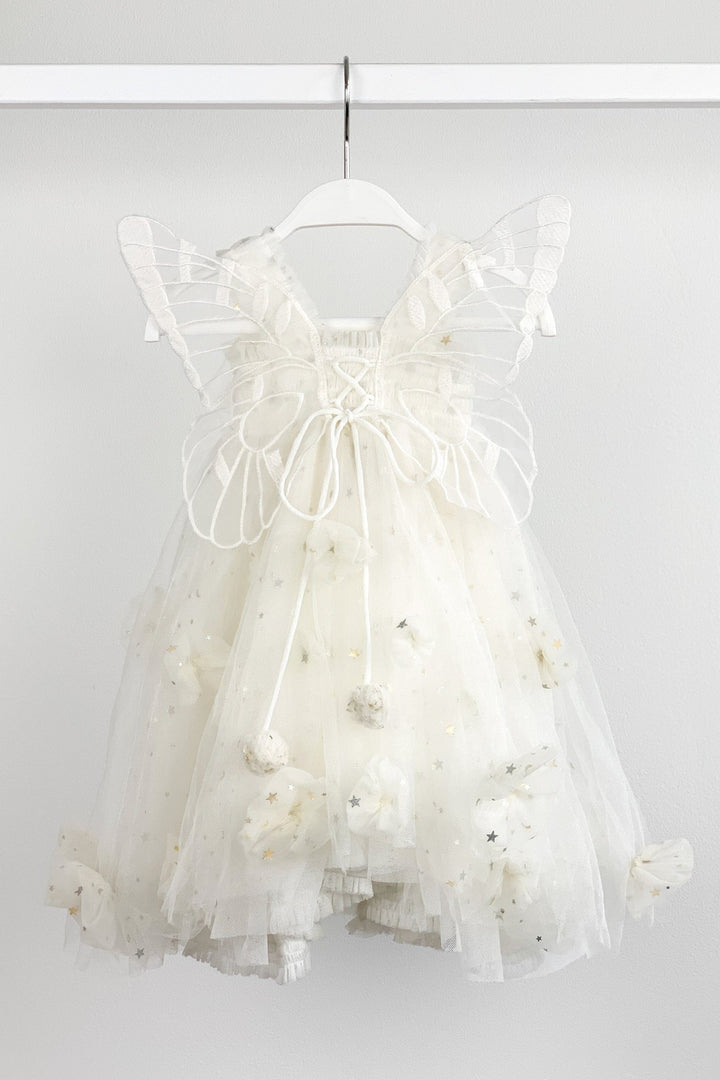 Luna Luna "Sabrina" White Celestial Fairy Wing Dress - Millie and John