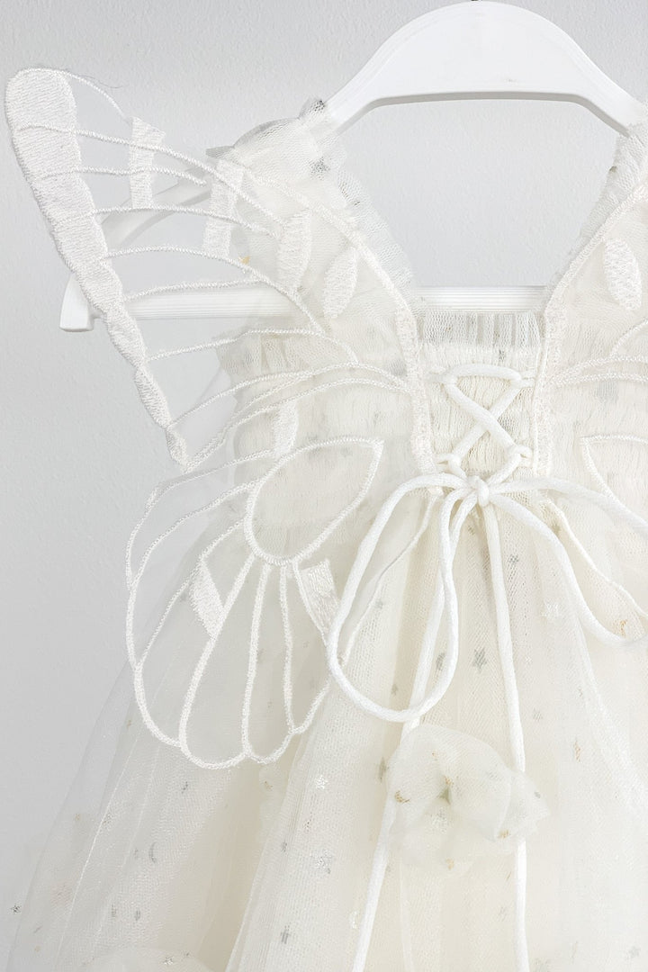 Luna Luna "Sabrina" White Celestial Fairy Wing Dress - Millie and John