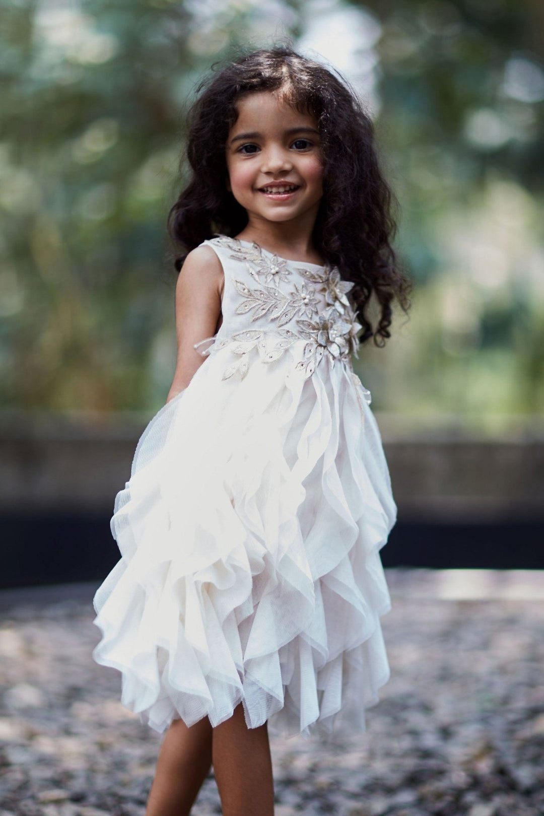 Luna Luna "Sophie" 3D Flower Tulle Dress - Millie and John