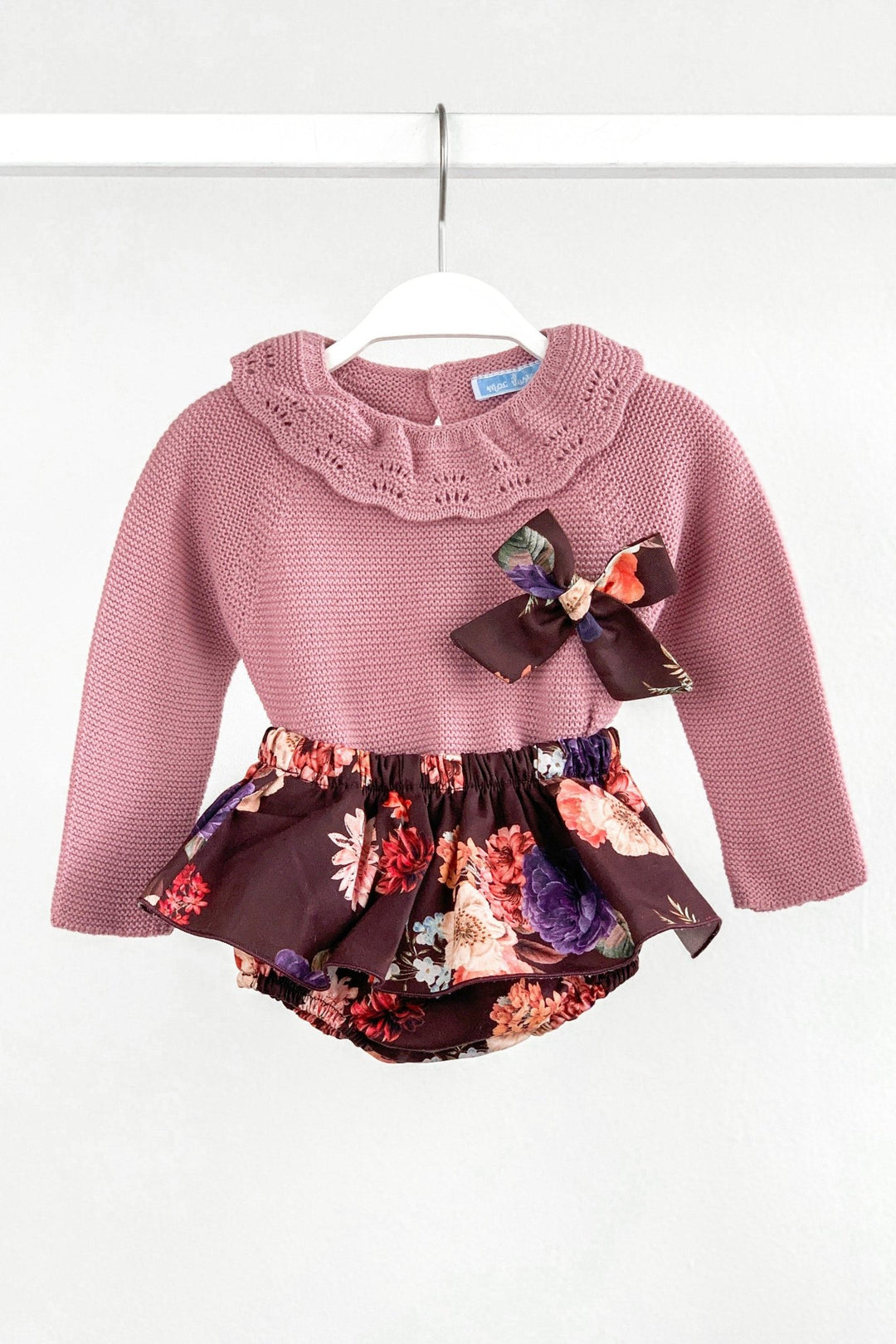 Mac Ilusión "Darcie" Blouse & Floral Tutu Dungaree Romper - Millie and John