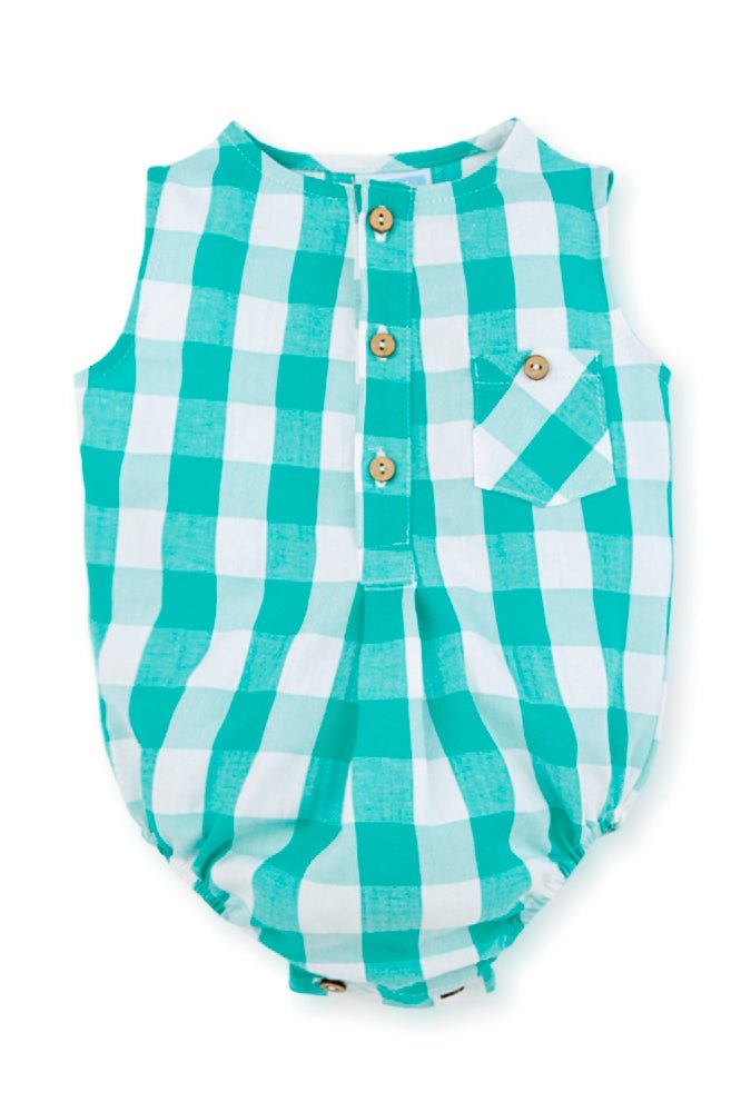 Mac Ilusión "Elio" Seersucker Gingham Shortie - Millie and John