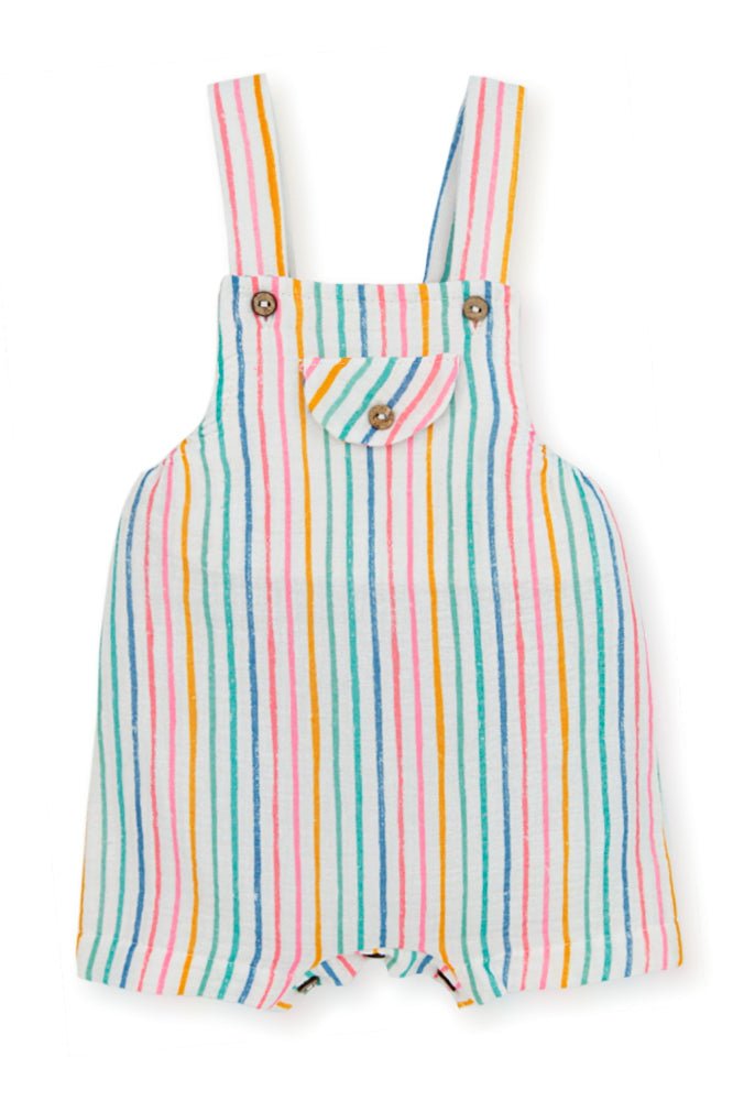 Mac Ilusión "Remy" Multicoloured Striped Dungaree - Millie and John