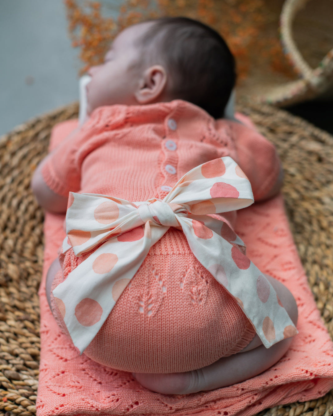 Wedoble "Maicey" Coral Polka Dot Bloomers | Millie and John