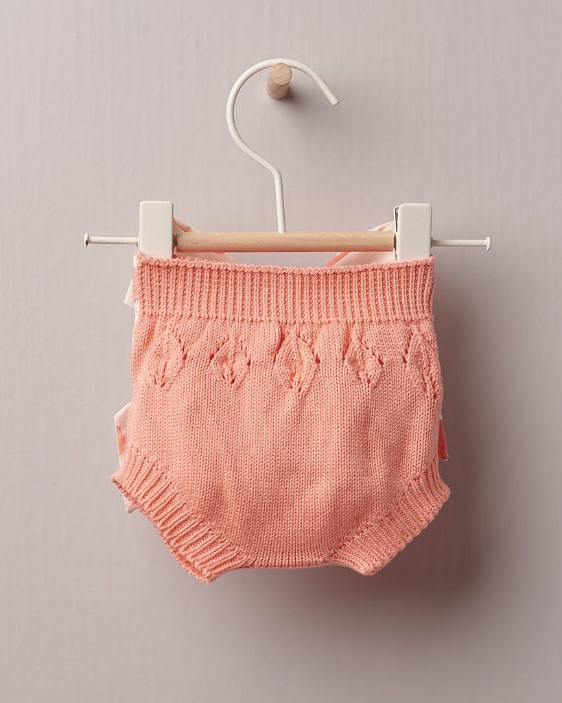 Wedoble "Maicey" Coral Polka Dot Bloomers | Millie and John