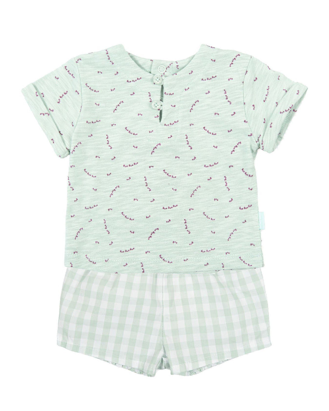 Tutto Piccolo "Mallory" Sage Green T-Shirt & Shorts | Millie and John