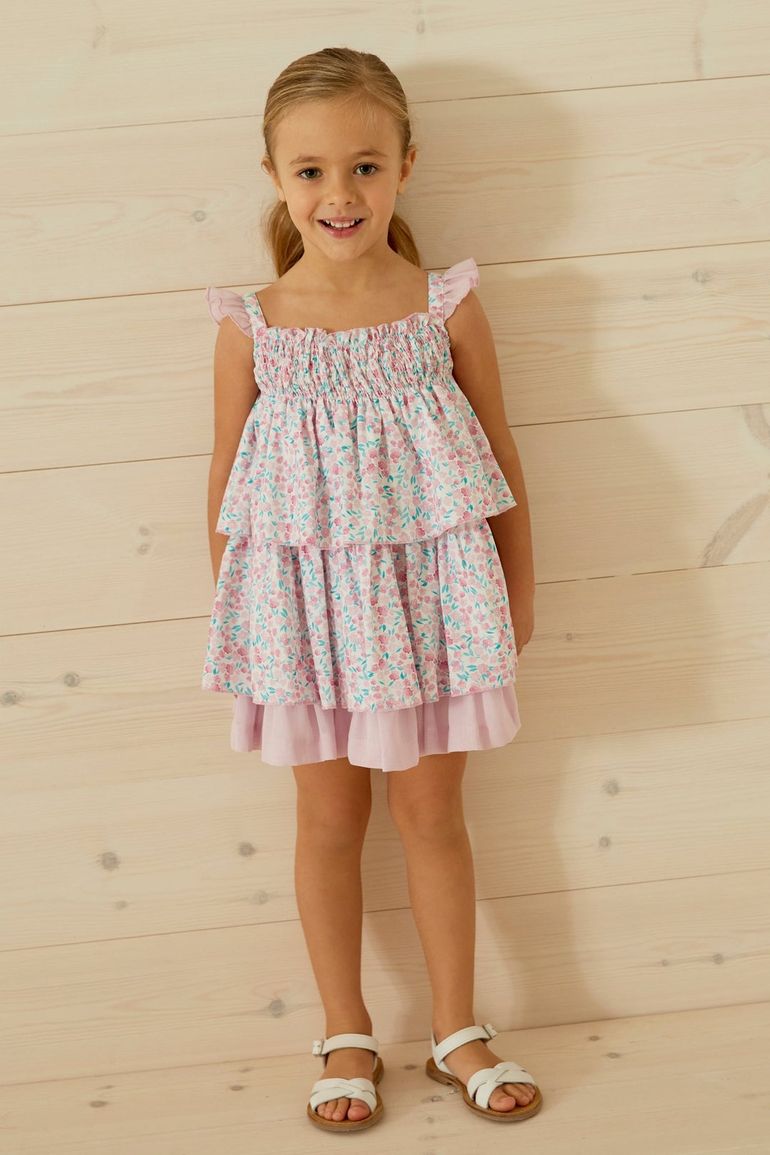 Martín Aranda "Everly" Orchid Purple Floral Dress - Millie and John