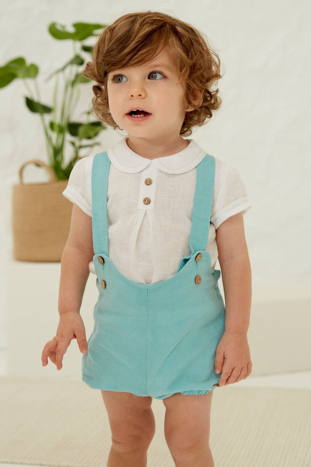 Martín Aranda "Orion" Linen Shirt & Duck Egg Jam Pants - Millie and John