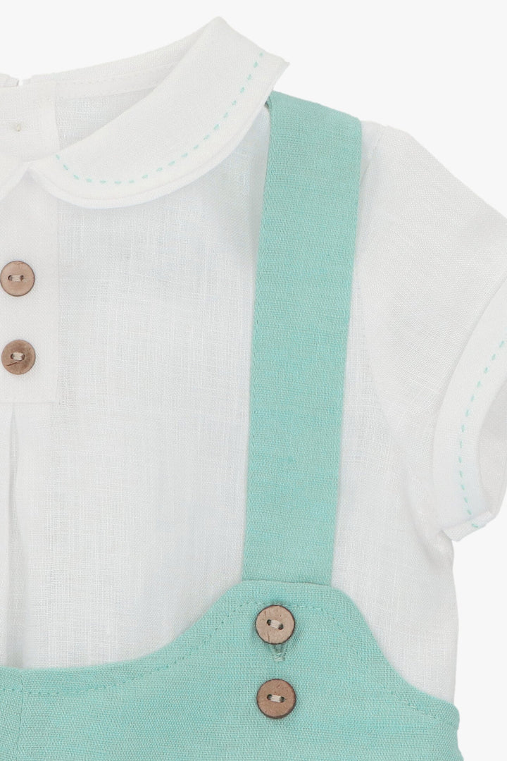 Martín Aranda "Orion" Linen Shirt & Duck Egg Jam Pants - Millie and John