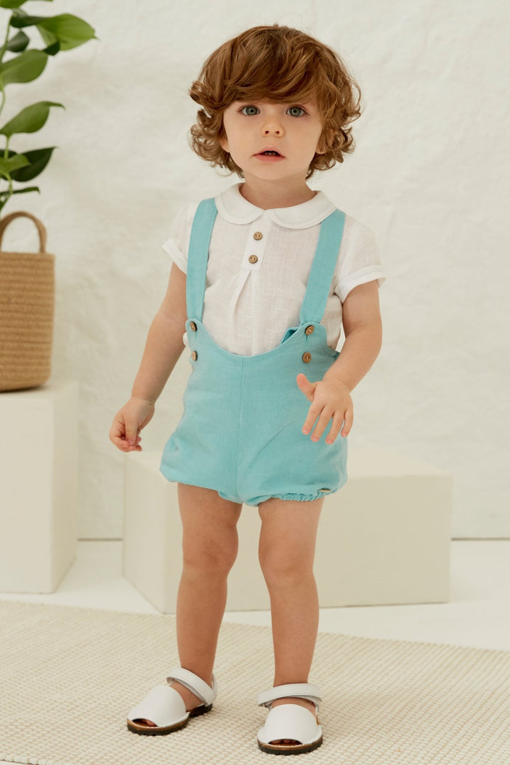 Martín Aranda "Orion" Linen Shirt & Duck Egg Jam Pants - Millie and John