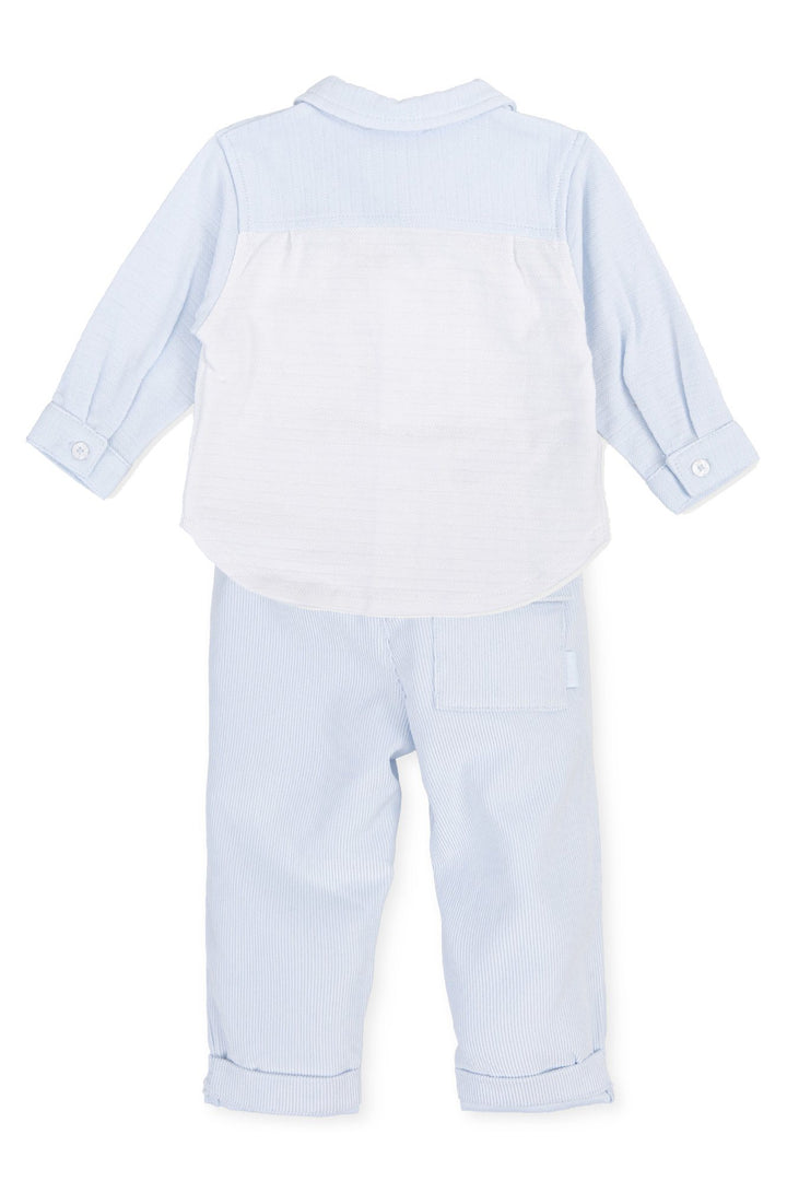 Tutto Piccolo "Maxwell" Blue Shirt & Cord Trousers | Millie and John