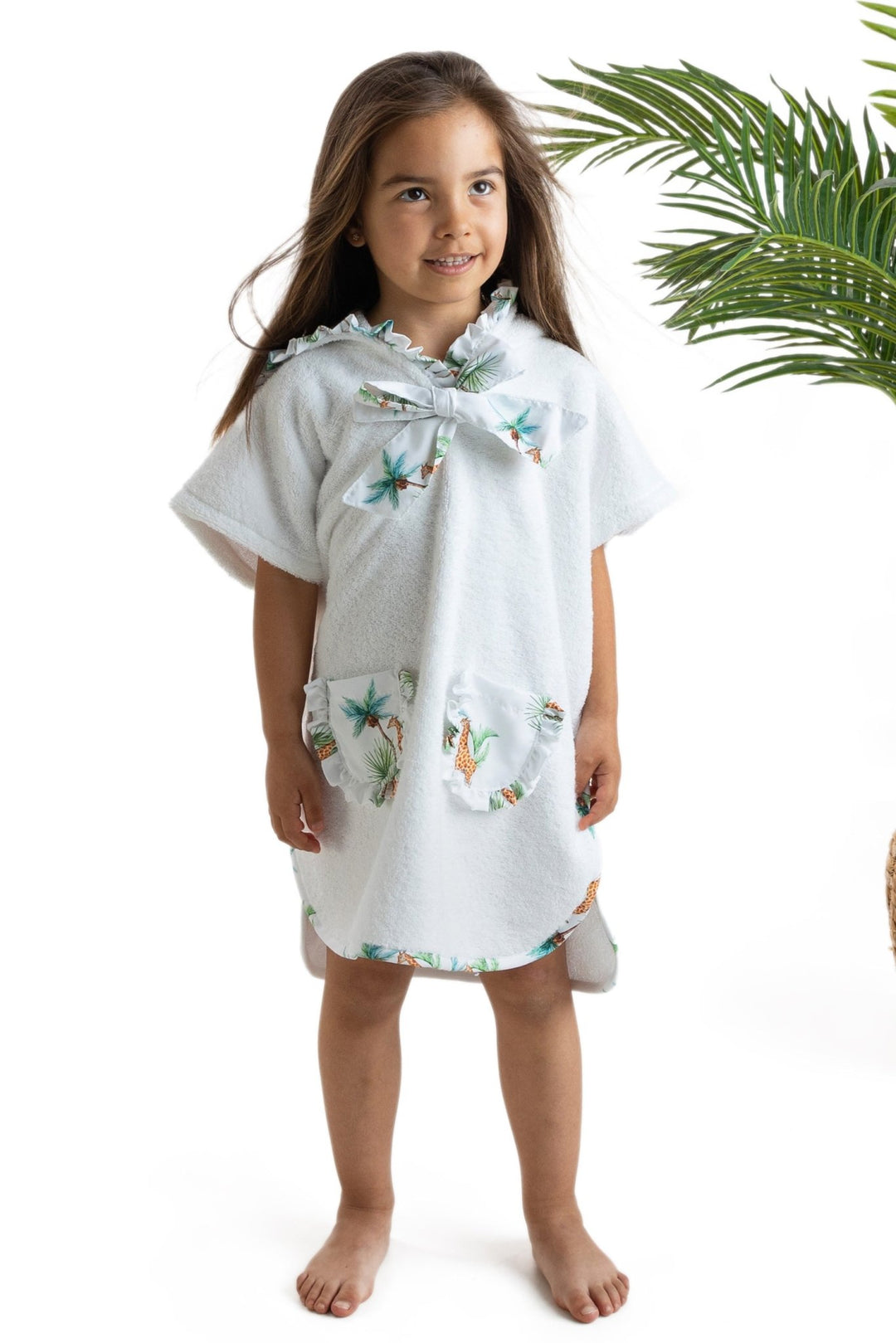 Meia Pata GIRAFFES Beach Poncho - Millie and John