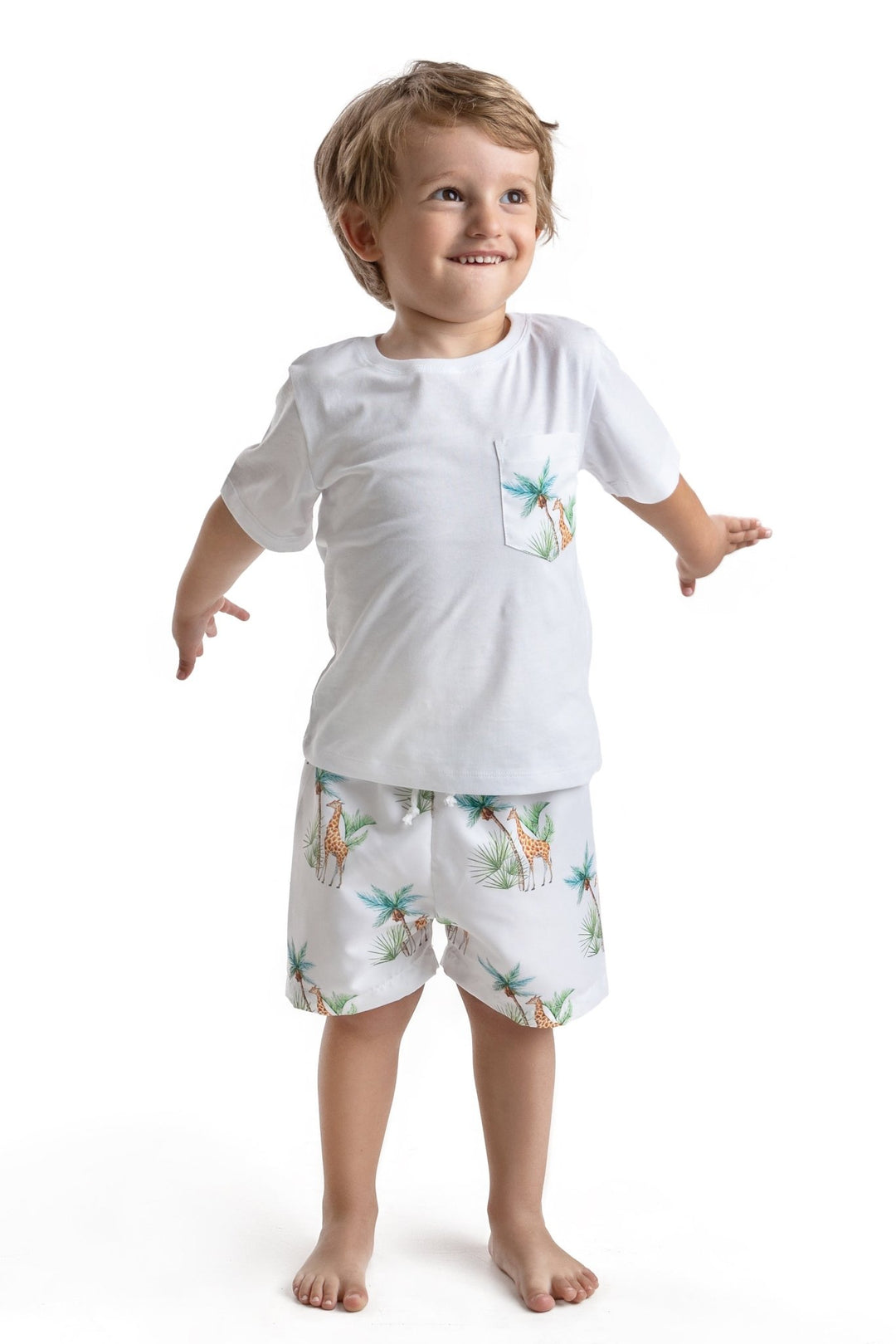 Meia Pata GIRAFFES T-Shirt - Millie and John