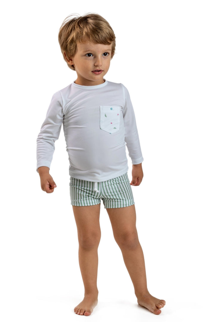 Meia Pata HOT AIR BALLOONS Lycra Swim Top - Millie and John