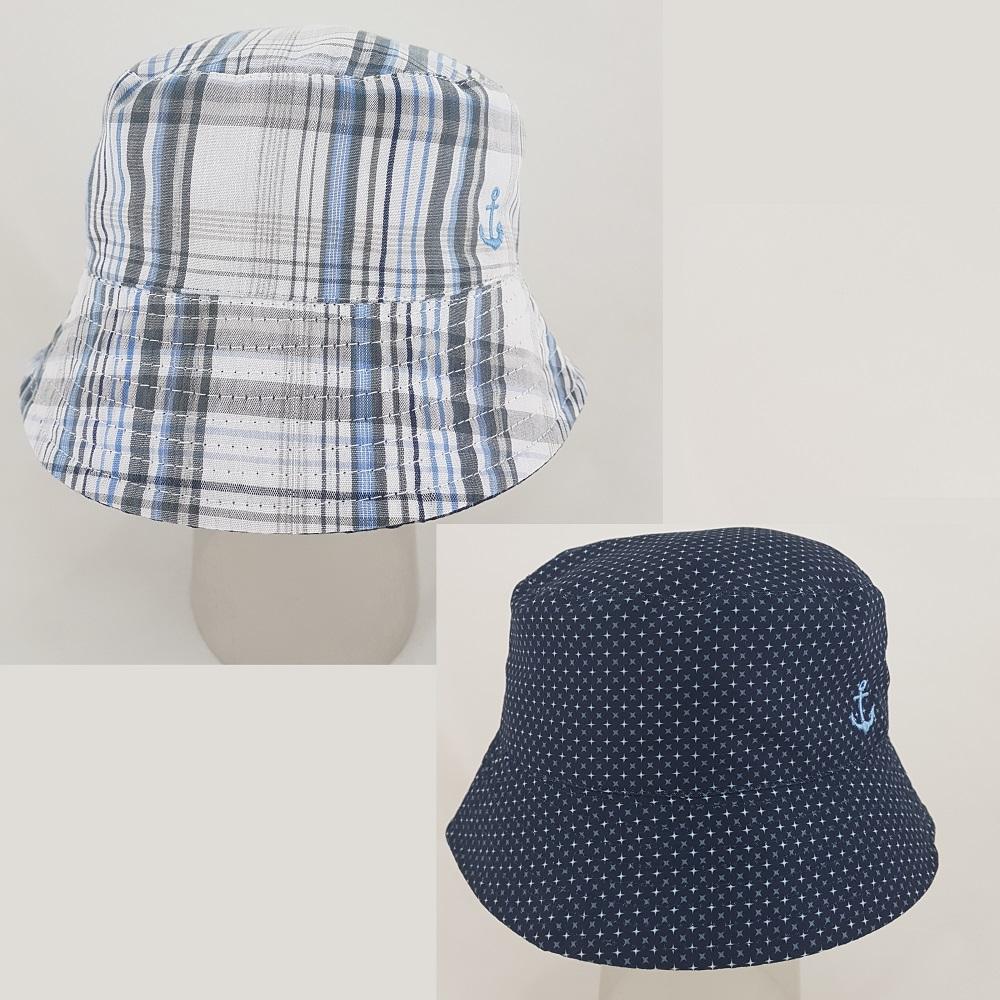 Pesci Baby Reversible Nautical Bucket Hat - Millie and John