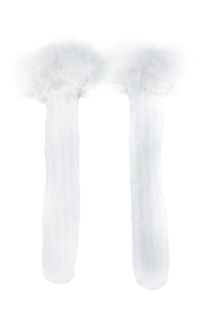 Petite Maison "Lara" Lace Feather Socks - Millie and John