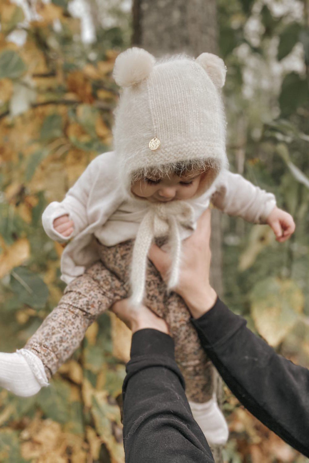 Petite Maison Oatmeal Cashmere Teddy Hat - Millie and John
