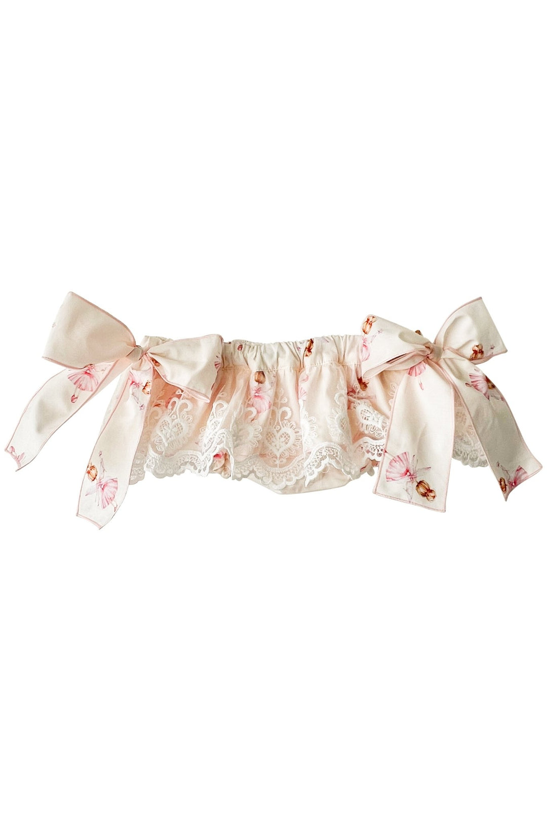 Phi "Adelina" Pink Fairy Print Bloomers - Millie and John