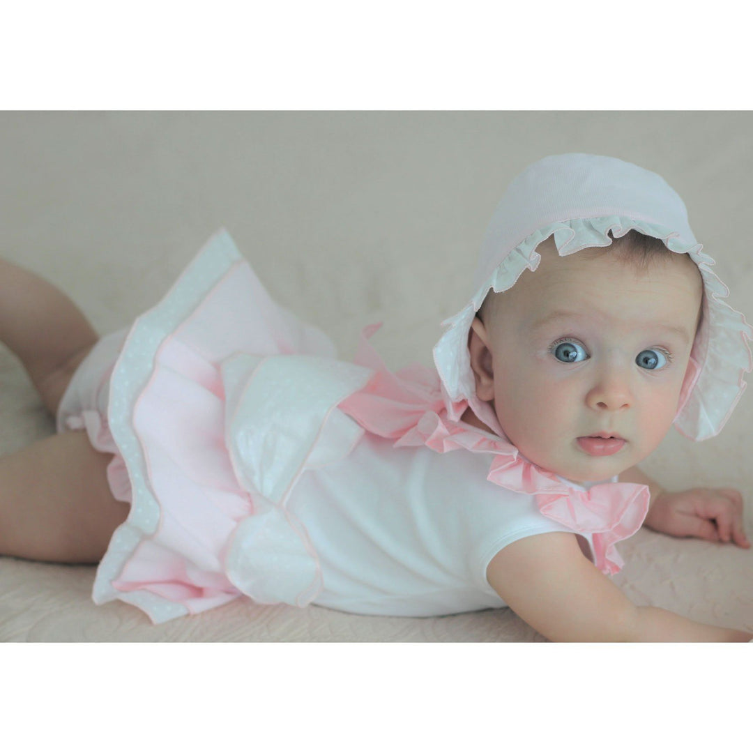 Phi Pink Ruffle Bow Vest | Millie and John