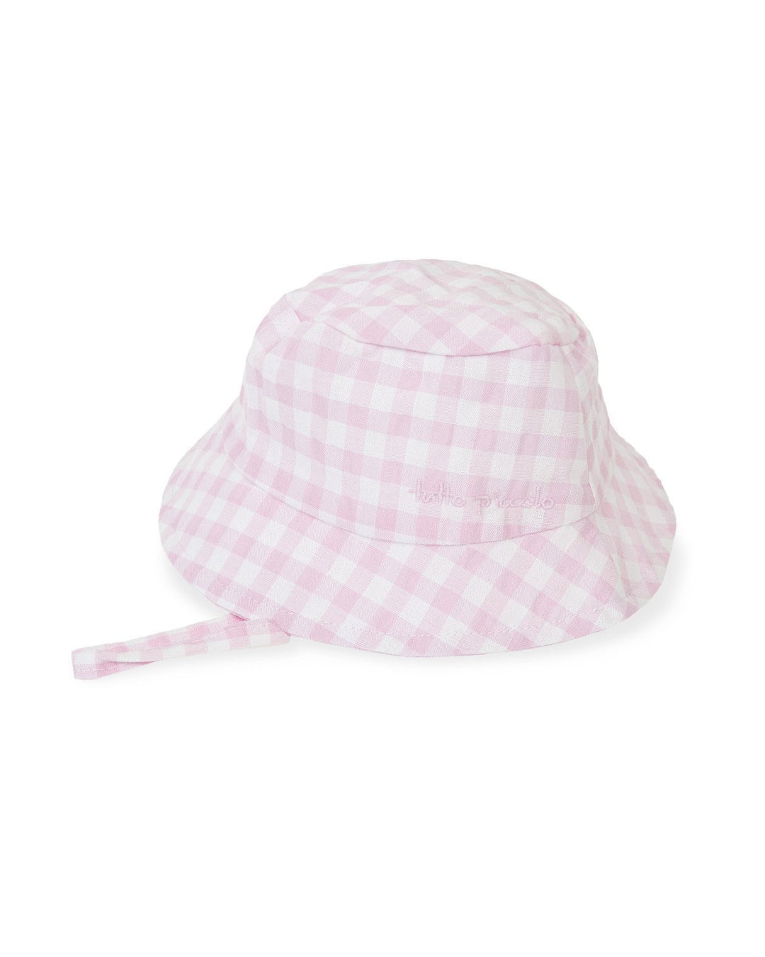 Tutto Piccolo Pink Seersucker Gingham Sun Hat | Millie and John