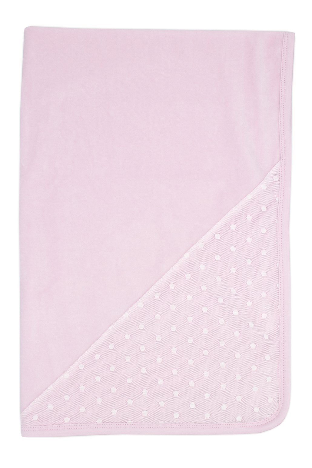 Rapife Pink Velour Polka Dot Blanket | Millie and John