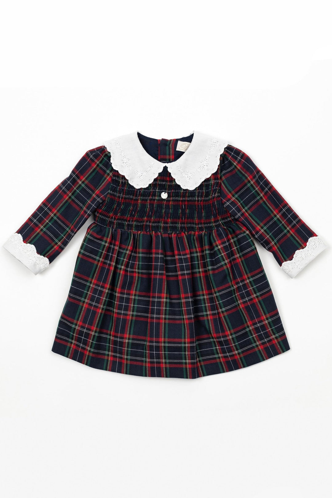 Pureté du Bebe "Isadora" Navy Tartan Dress - Millie and John