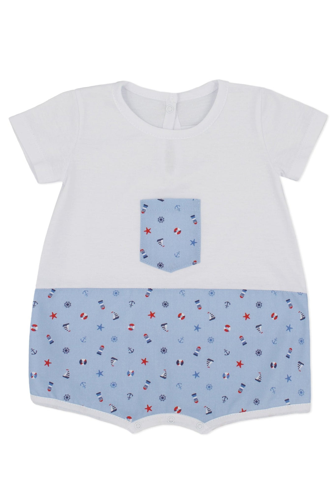 Rapife "Caspian" Blue Nautical Romper - Millie and John