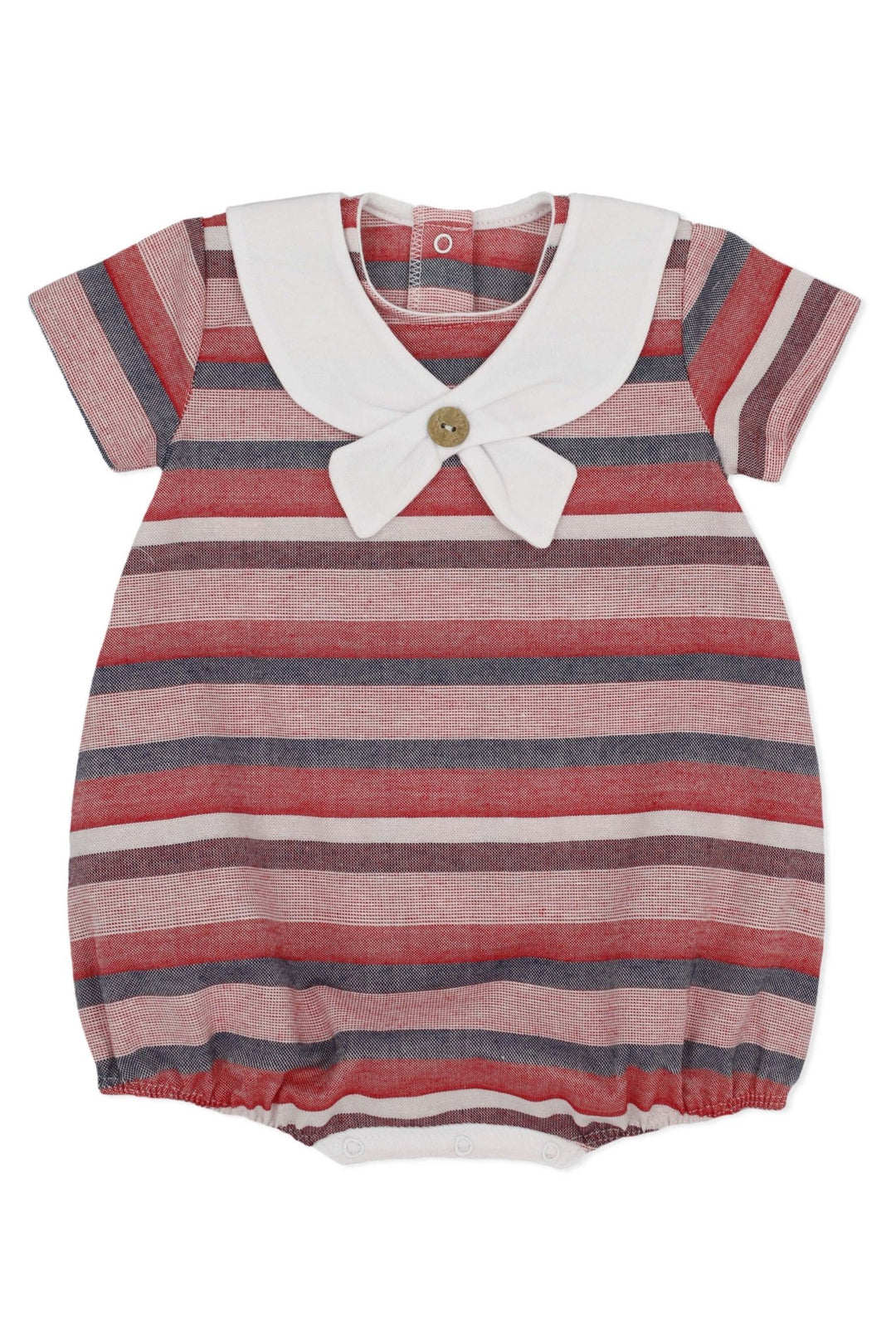 Rapife "Charles" Red Stripe Sailor Romper - Millie and John