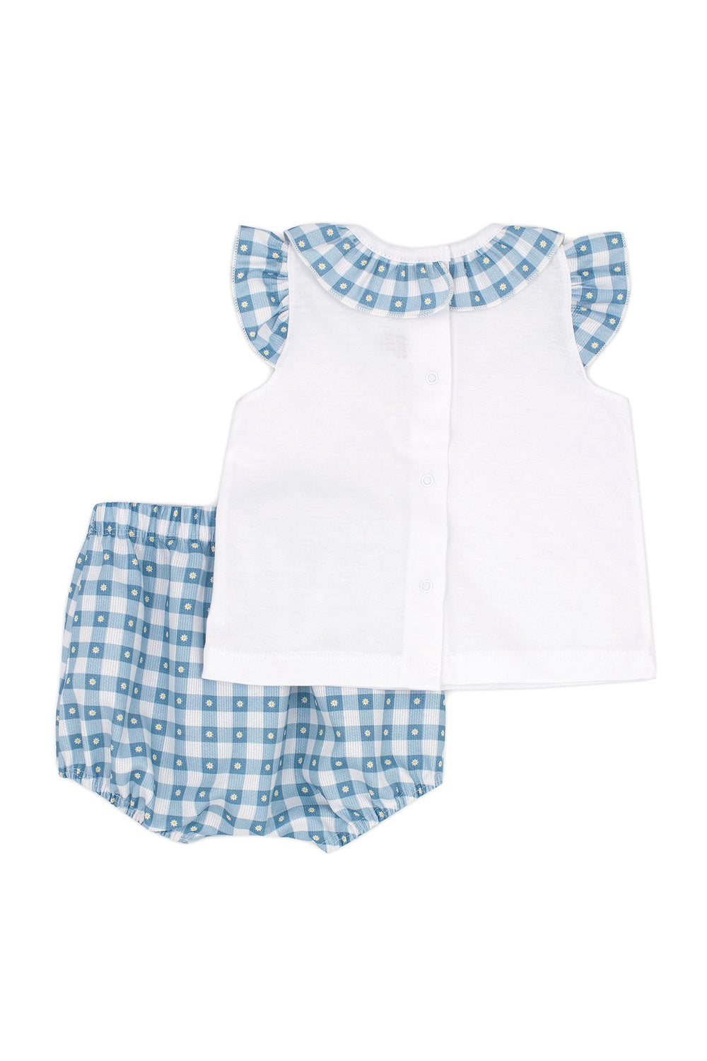 Rapife "Danica" Teal Gingham Top & Bloomers - Millie and John