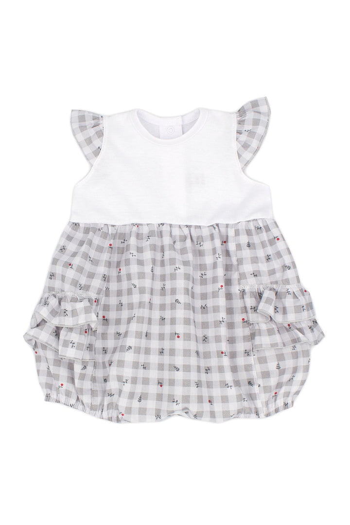 Rapife "Esmeralda" Grey Gingham Romper - Millie and John
