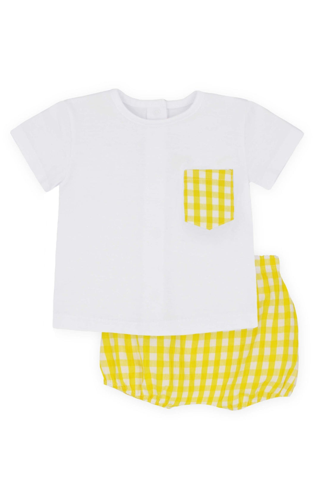 Rapife "Ethan" Lemon Gingham T-Shirt & Jam Pants - Millie and John