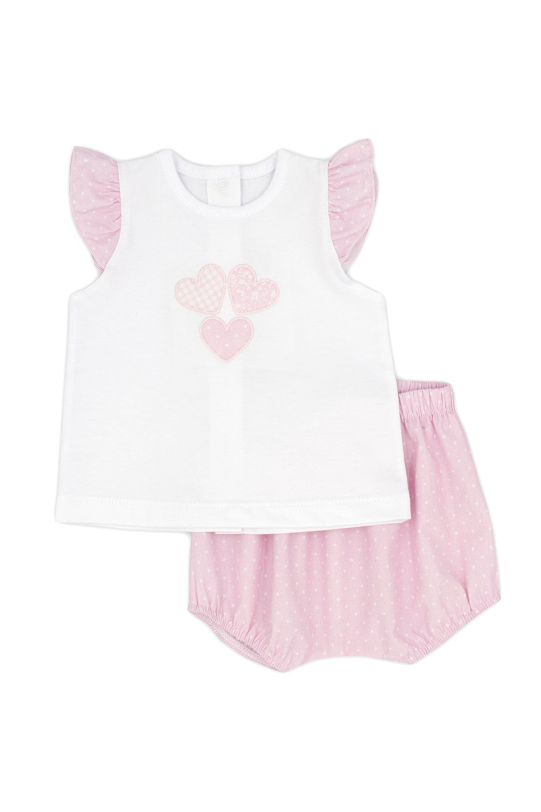Rapife "Ethel" Pink Polka Dot Top & Bloomers - Millie and John