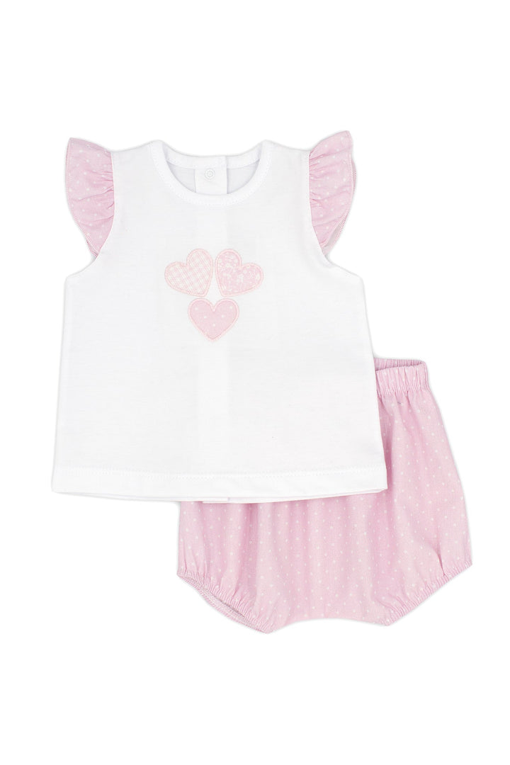 Rapife "Ethel" Pink Polka Dot Top & Bloomers - Millie and John