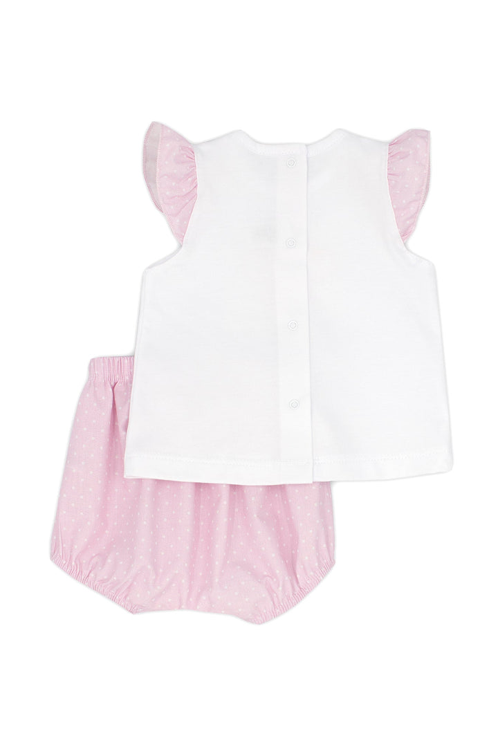 Rapife "Ethel" Pink Polka Dot Top & Bloomers - Millie and John