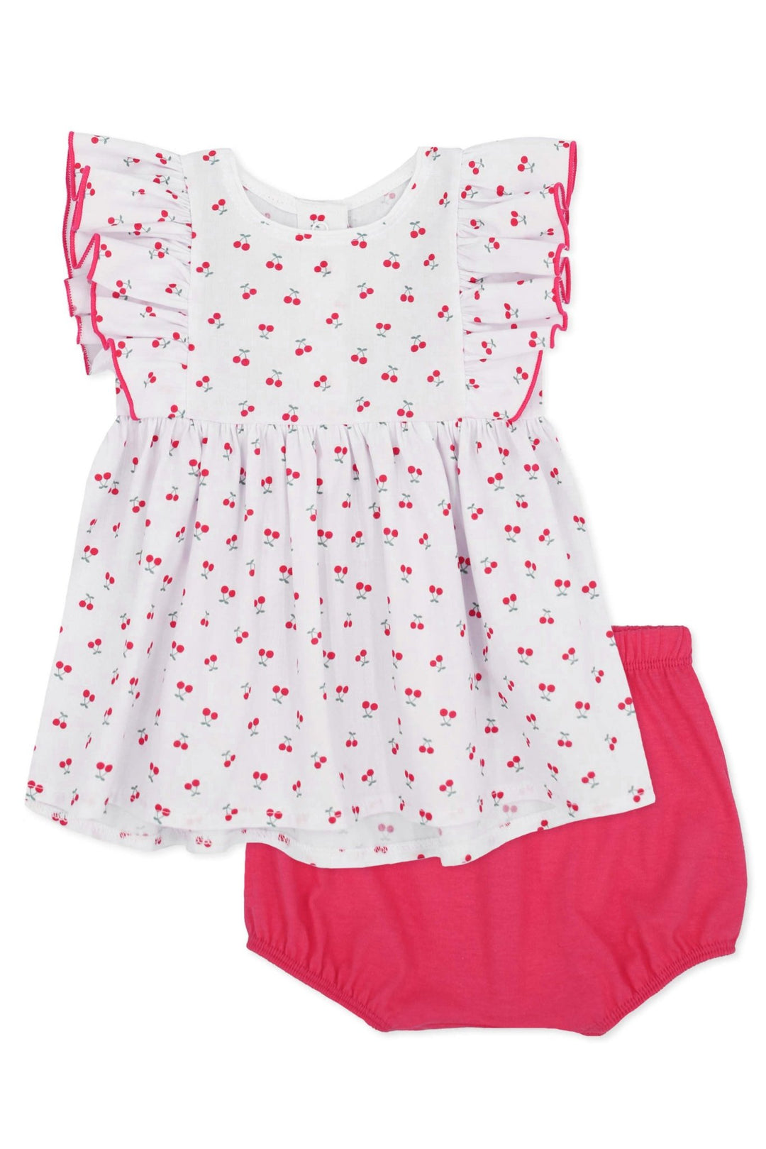 Rapife "Fifi" Fuchsia Cherry Print Blouse & Bloomers - Millie and John